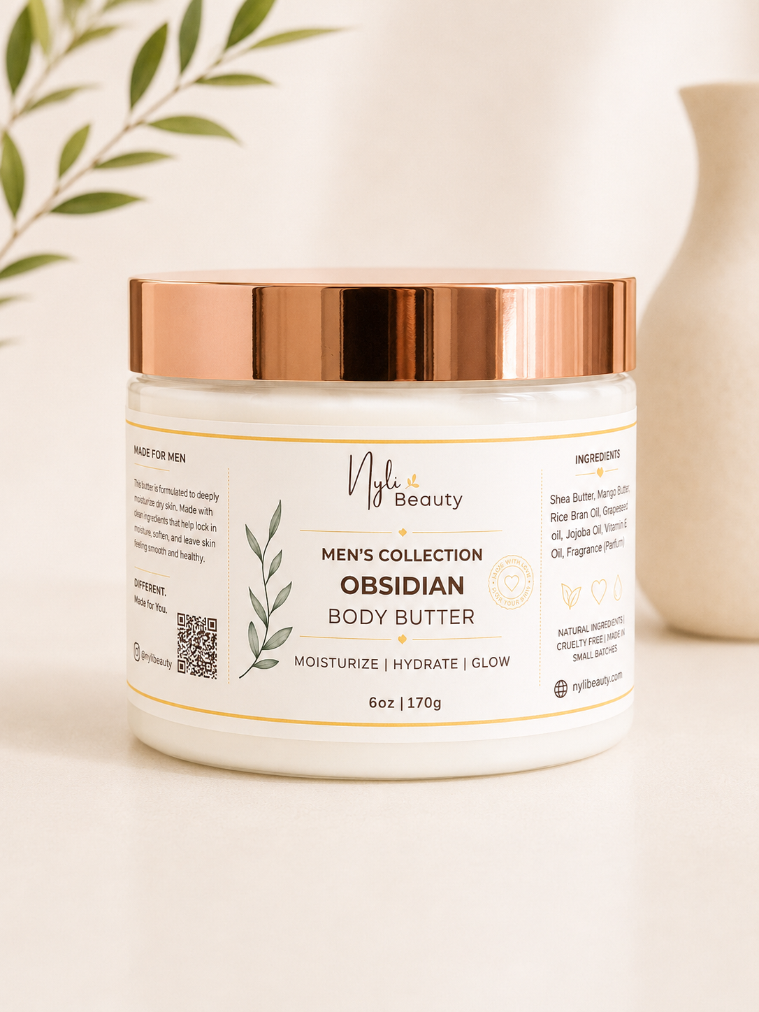 Obsidian Men’s Body Butter