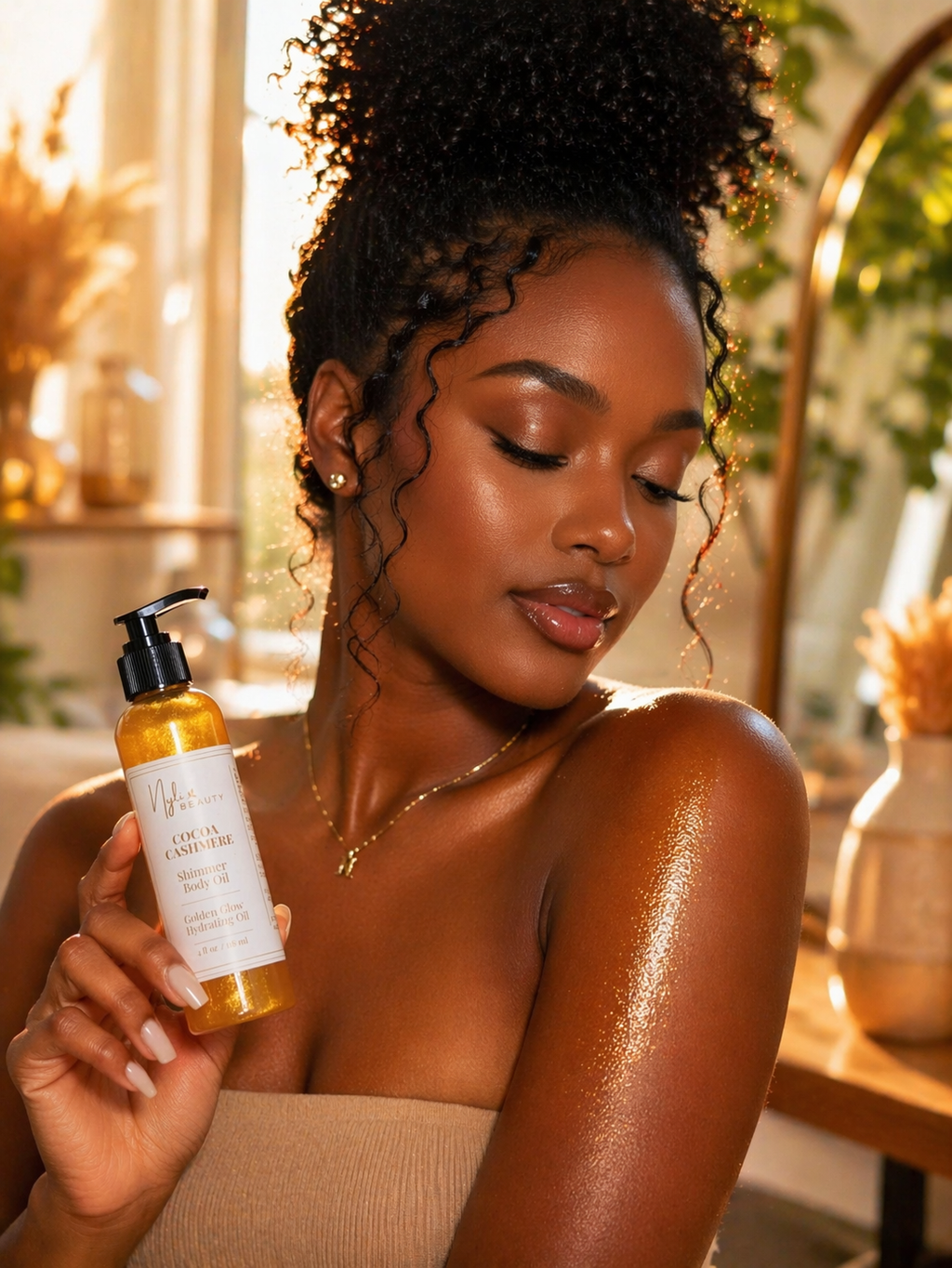 Cocoa Cashmere Body Shimmer Oil