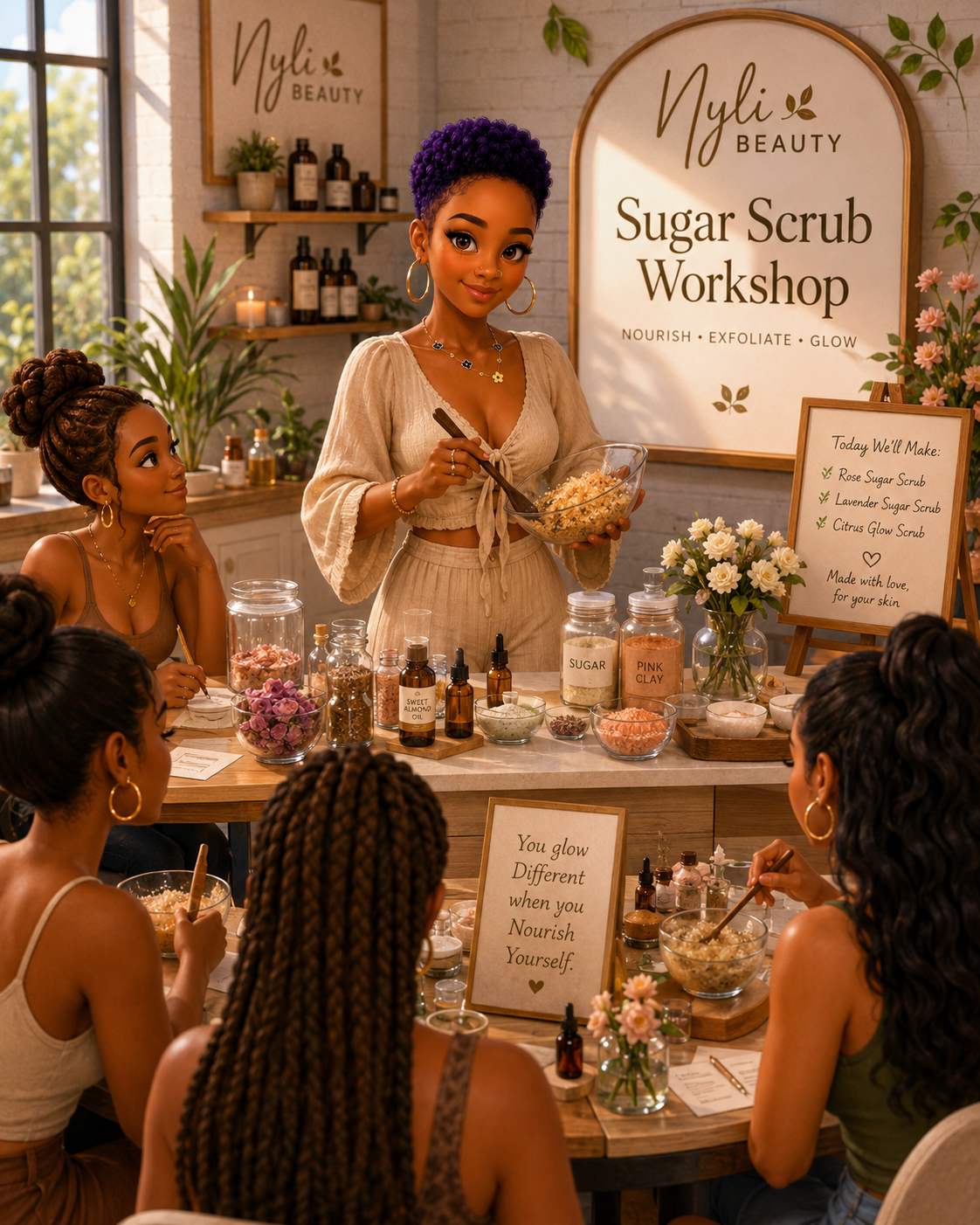 Luxury DIY Sugar Scrub Experience