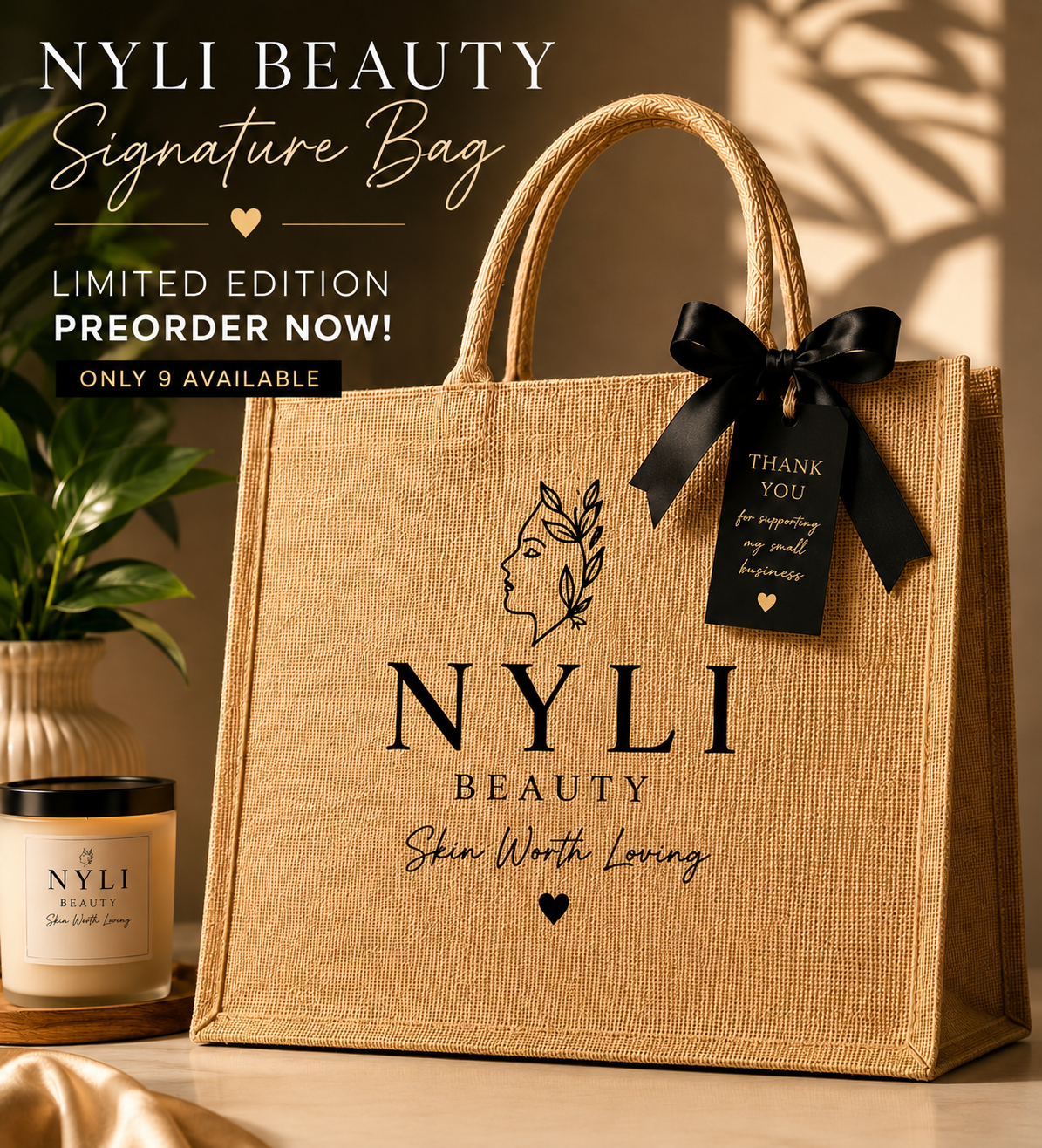 Pre-Order - Limited Nyli Beauty Signature Tote