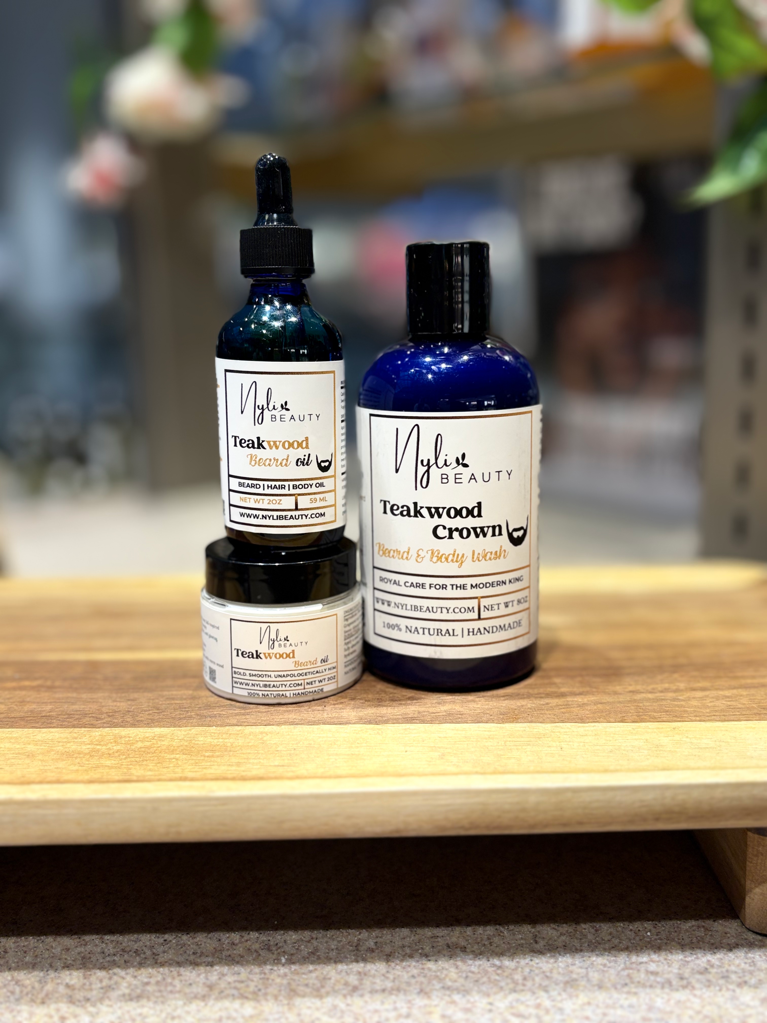 Teakwood Men's Beard Set image 4